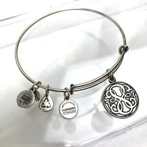 Alex and Ani Path Of Life Charm Bracelet - Silver Finish Expands 2"- 3.5"